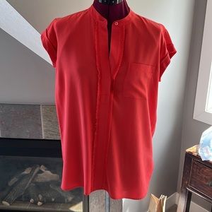 Vince 100% silk short sleeve shirt